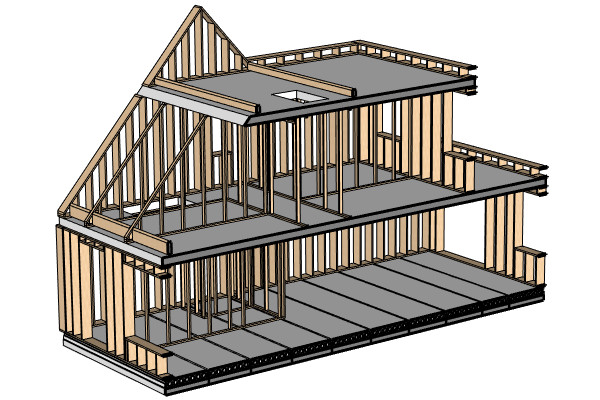 SKELET houtskeletbouw woonblok